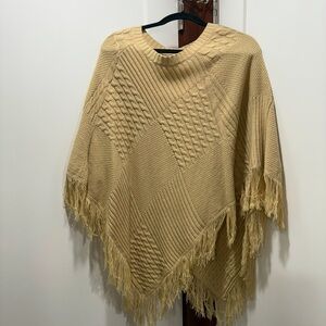 Elegant Tan Knit Women's Sweater